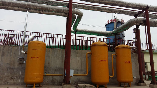 Biogas recycling facility